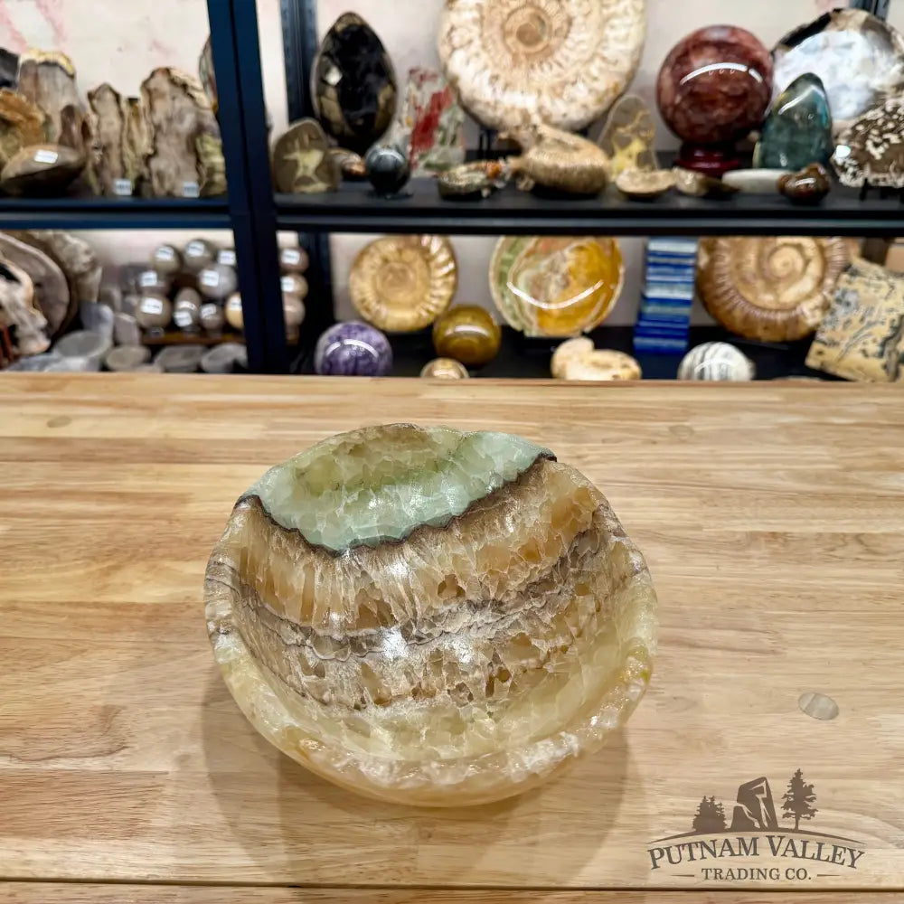 Mexican Pistachio Onyx Bowl 10.25’’ - Bowl