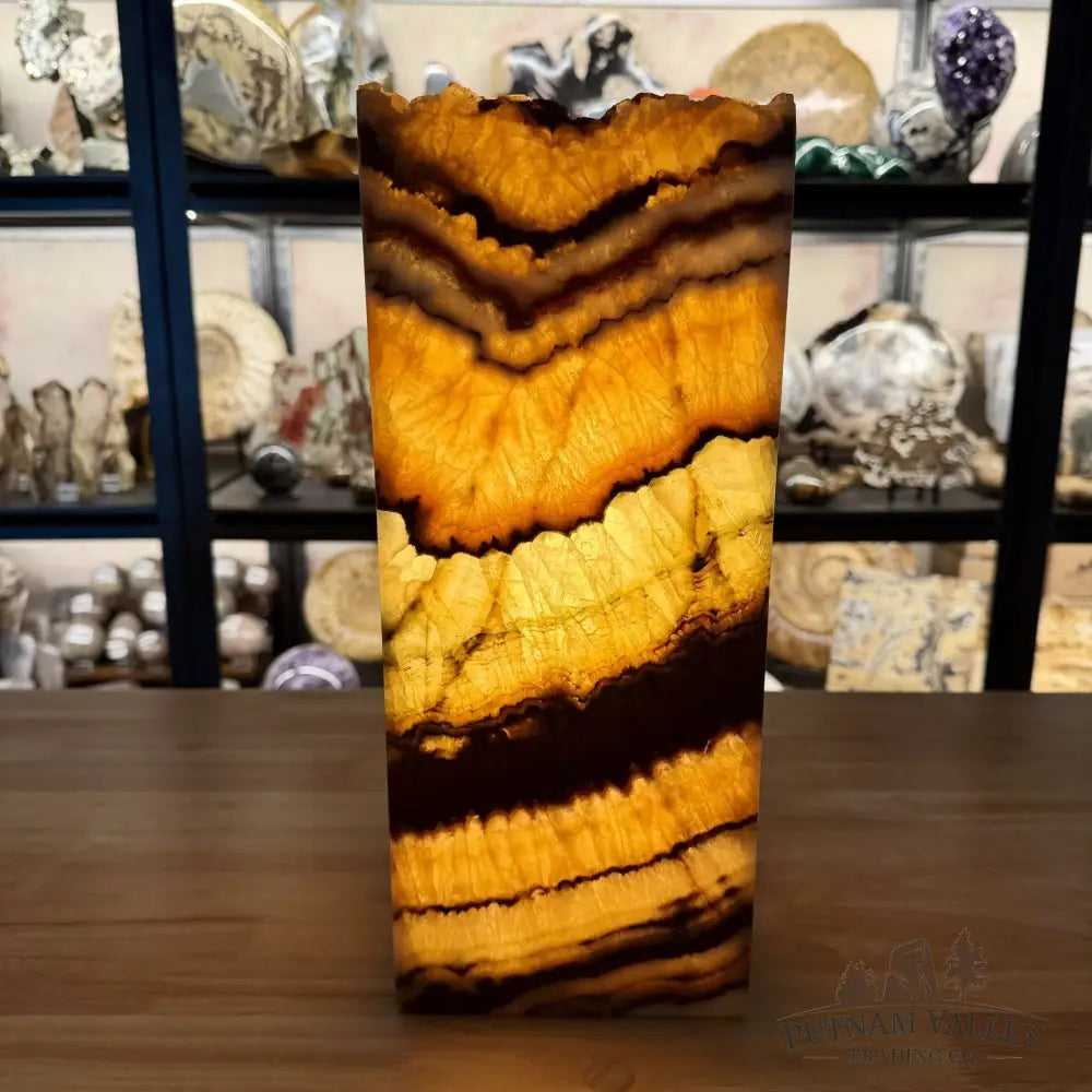 Mexican Pistachio Onyx Table Lamp 14’’ - Lamp