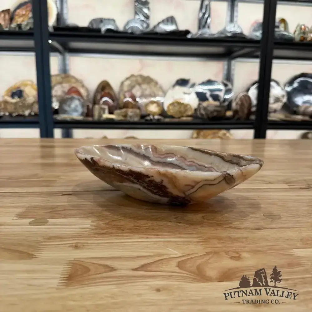 Red Serpentine Decorative Bowl - Putnam Valley Trading Co.