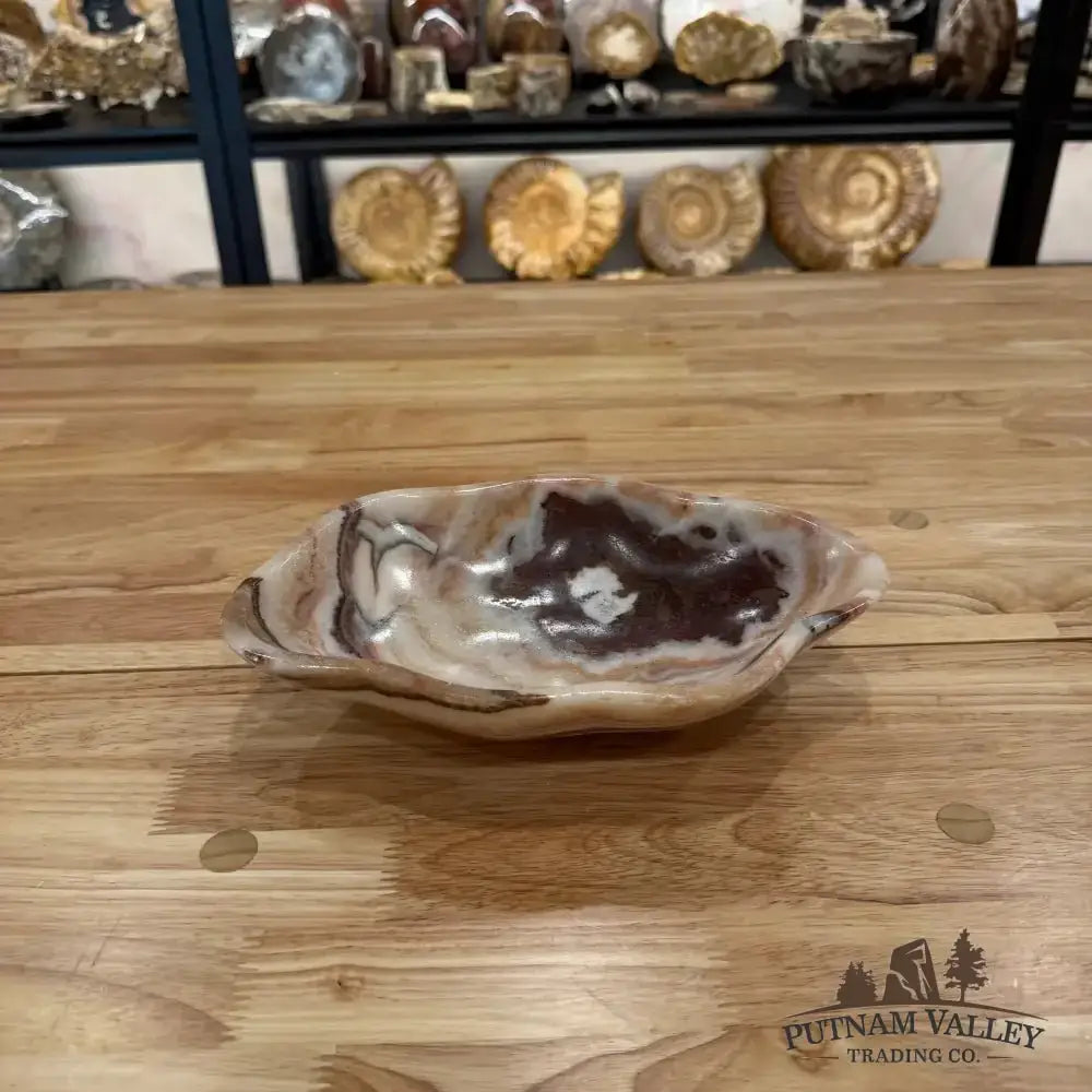 Red Serpentine Decorative Bowl - Putnam Valley Trading Co.