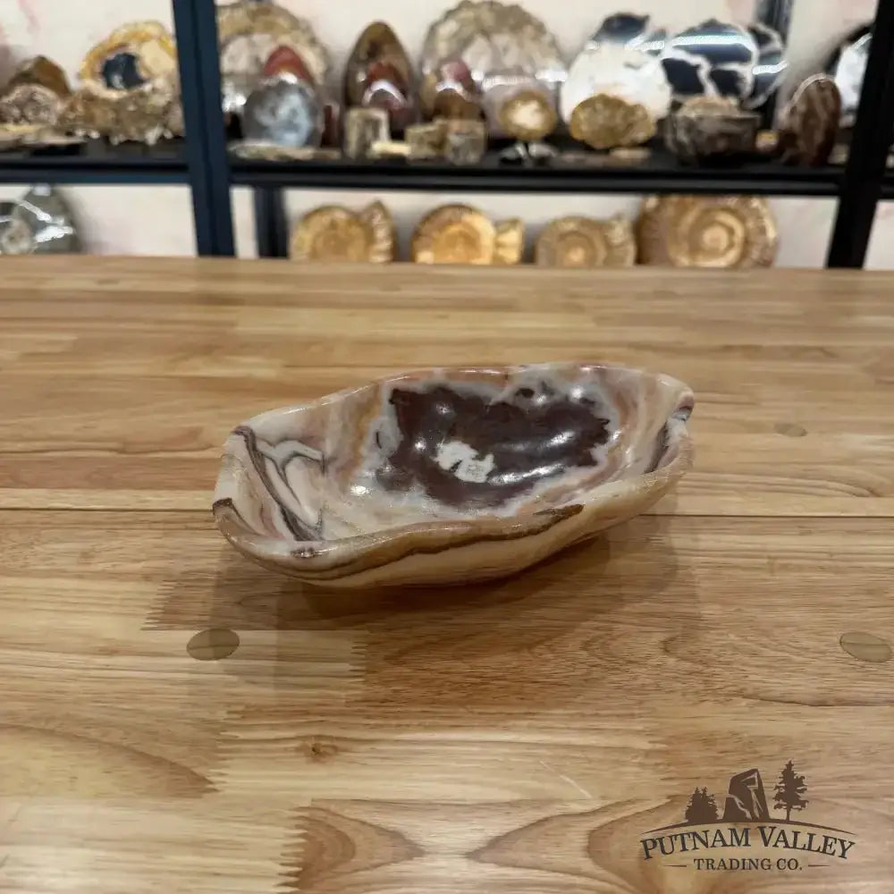 Red Serpentine Decorative Bowl - Putnam Valley Trading Co.