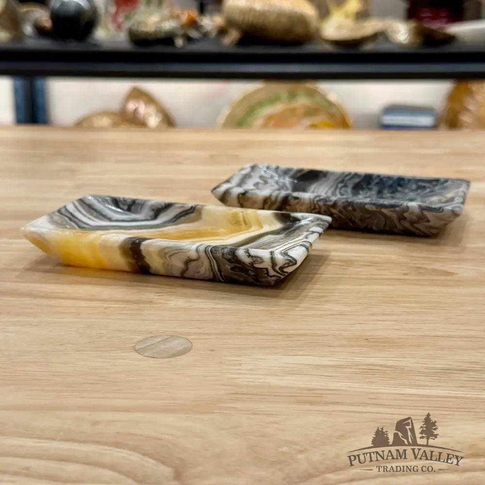 Mexican Zebra Onyx Rectangle Dish 4.7’’ - Plate