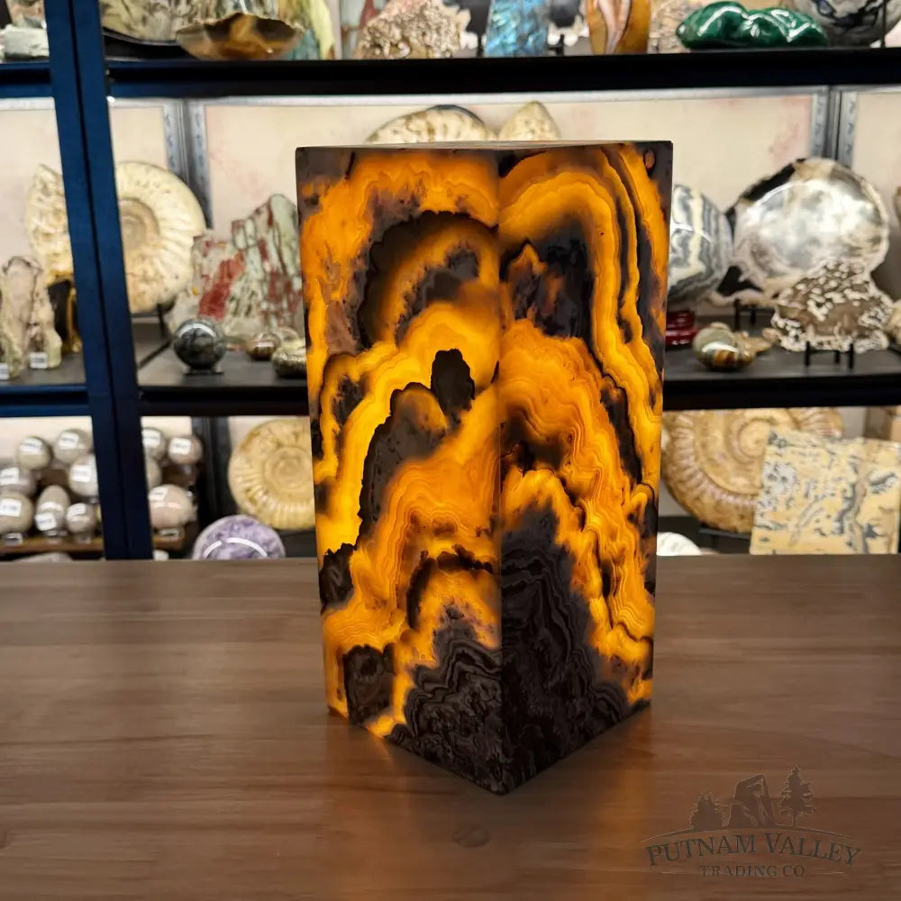 Mexican Zebra Onyx Table Lamp 13.8’’ - Lamp