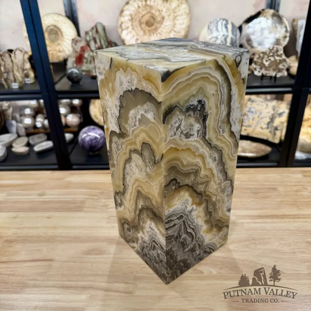 Mexican Zebra Onyx Table Lamp 13.8’’ - Lamp