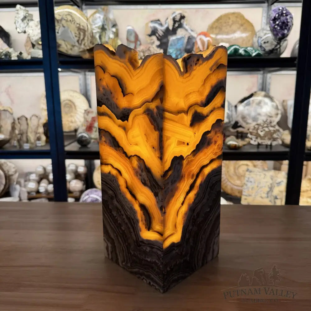 Mexican Zebra Onyx Table Lamp 14.5’’ - Lamp
