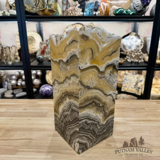 Mexican Zebra Onyx Table Lamp 14.5’’ - Lamp