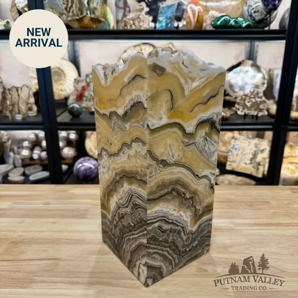 Mexican Zebra Onyx Table Lamp 14.5’’ - Lamp