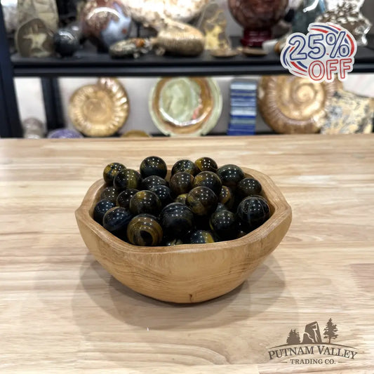 Mini Blue Tiger Eye Spheres (½ lb) - Sphere
