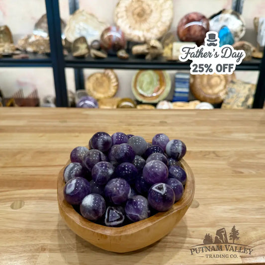 Mini Dream Amethyst Spheres (½ lb) - Tumbled Stone