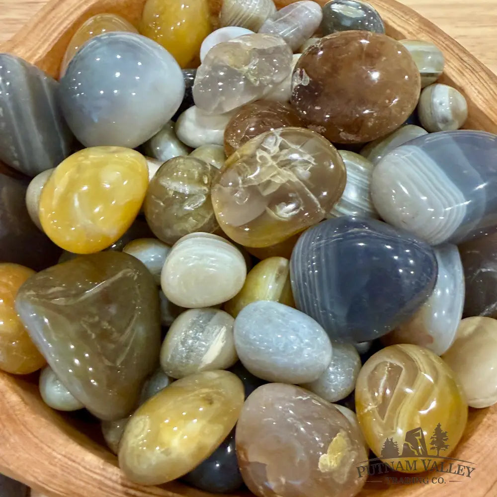 Mixed Agate Tumbles (½ lb) - Tumbled Stone