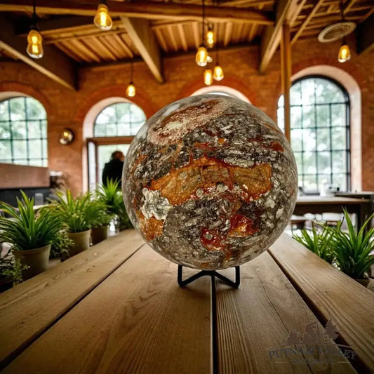 Money Agate Sphere 5.6" - Putnam Valley Trading Co.