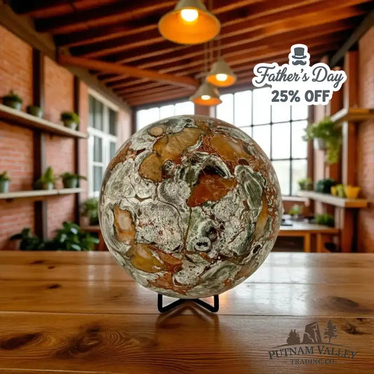 Money Agate Sphere 5.9" - Putnam Valley Trading Co.