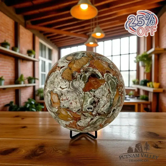 Money Agate Sphere 5.9" - Putnam Valley Trading Co.