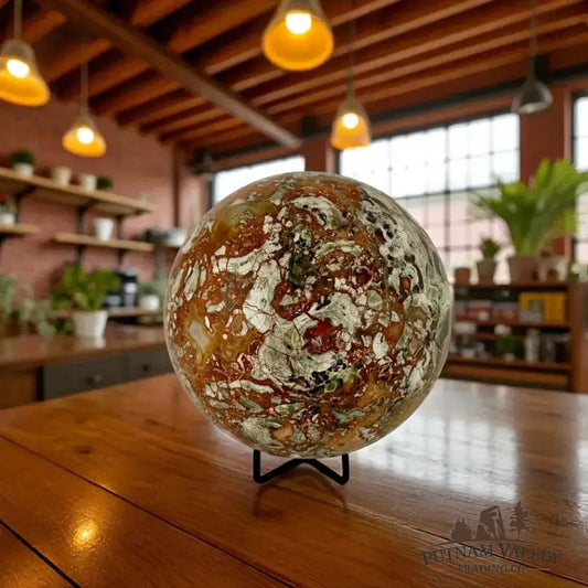 Money Agate Sphere 5.9" - Putnam Valley Trading Co.