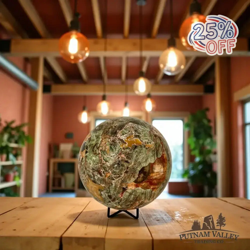 Money Agate Sphere 6" - Putnam Valley Trading Co.