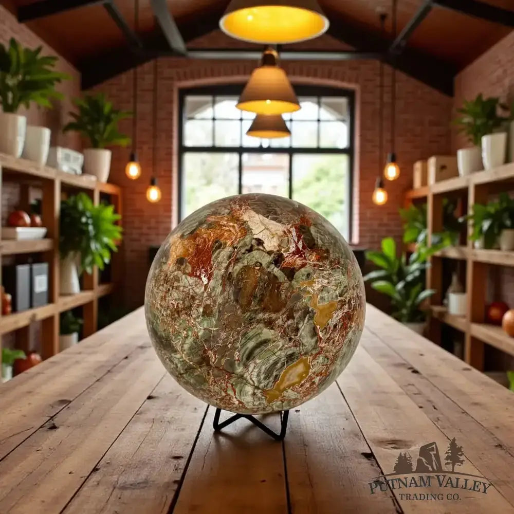 Money Agate Sphere 6" - Putnam Valley Trading Co.