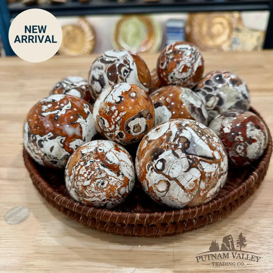 Money Agate Spheres | In Select Sizes - 1.8’’ - 1.99’’ - Sphere