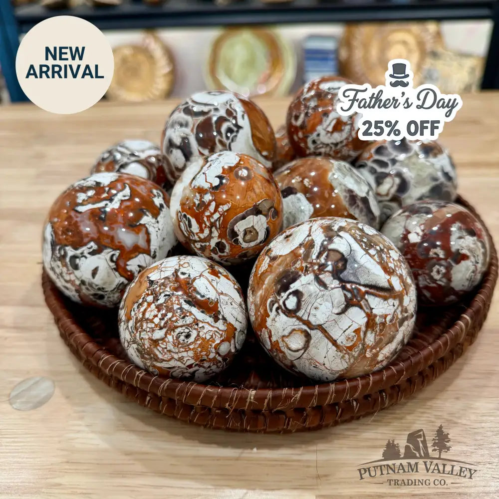 Money Agate Spheres | In Select Sizes - 1.8’’ - 1.99’’ - Sphere