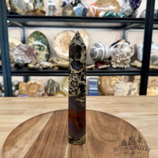 Money Agate Tower 8.5’’ - Tower