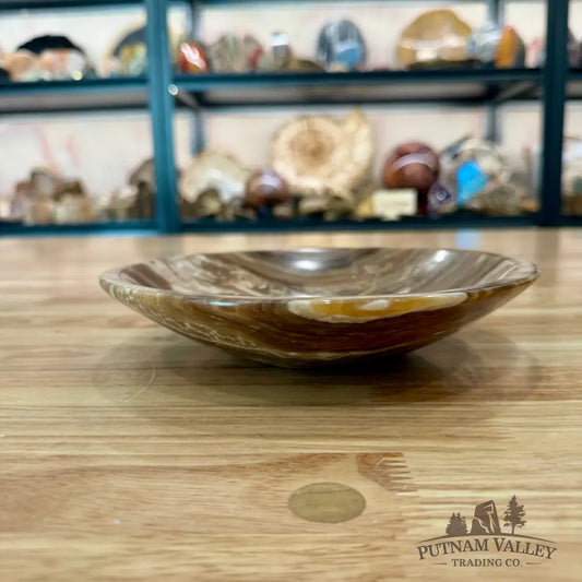 Moroccan Amber Aragonite Bowl 8’’ - Bowl