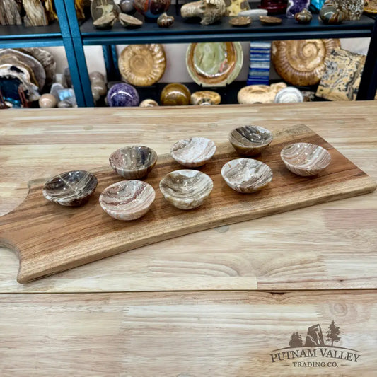 Moroccan Amber Aragonite Bowls 2.9’’ - Bowl