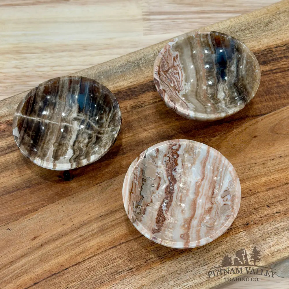 Moroccan Amber Aragonite Bowls 2.9’’ - Bowl