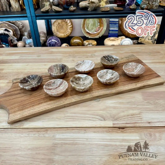 Moroccan Amber Aragonite Bowls 2.9’’ - Bowl