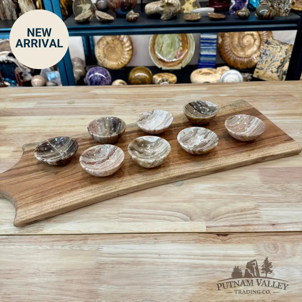 Moroccan Amber Aragonite Bowls 2.9’’ - Bowl