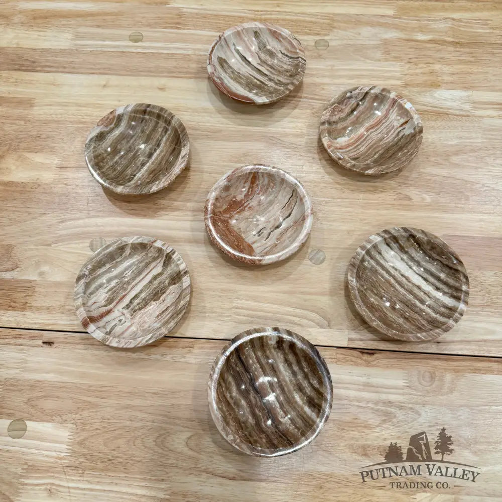 Moroccan Amber Aragonite Bowls 4.8’’ - Bowl