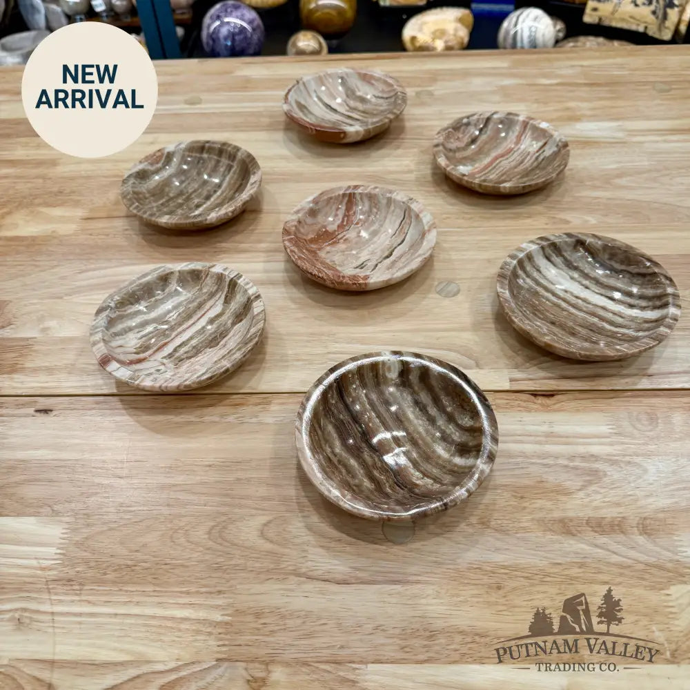 Moroccan Amber Aragonite Bowls 4.8’’ - Bowl