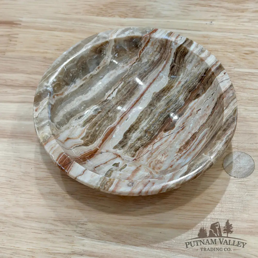 Moroccan Amber Aragonite Bowls 4.8’’ - Bowl