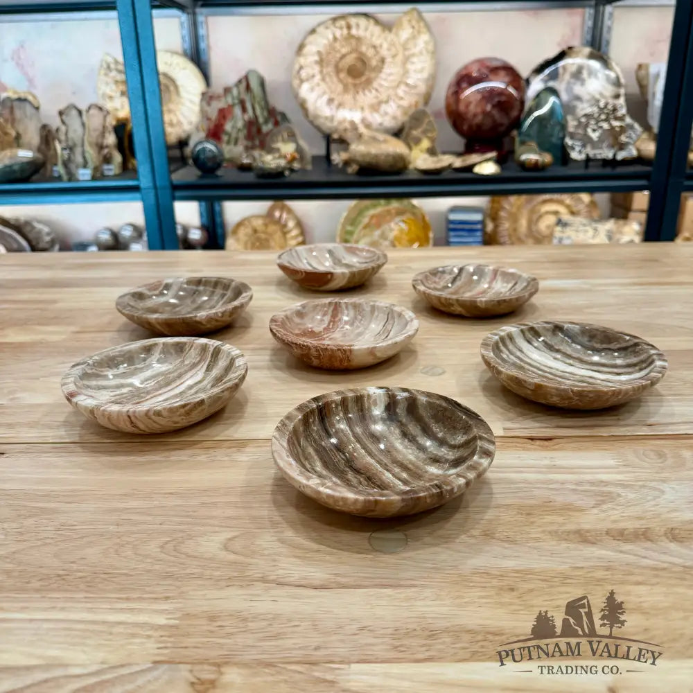 Moroccan Amber Aragonite Bowls 4.8’’ - Bowl