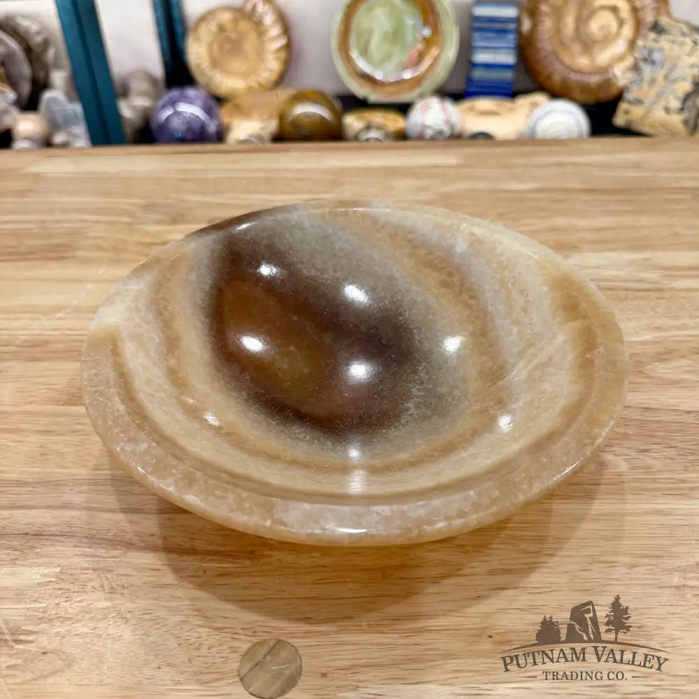Moroccan Cream Aragonite Bowl 8’’ - Bowl