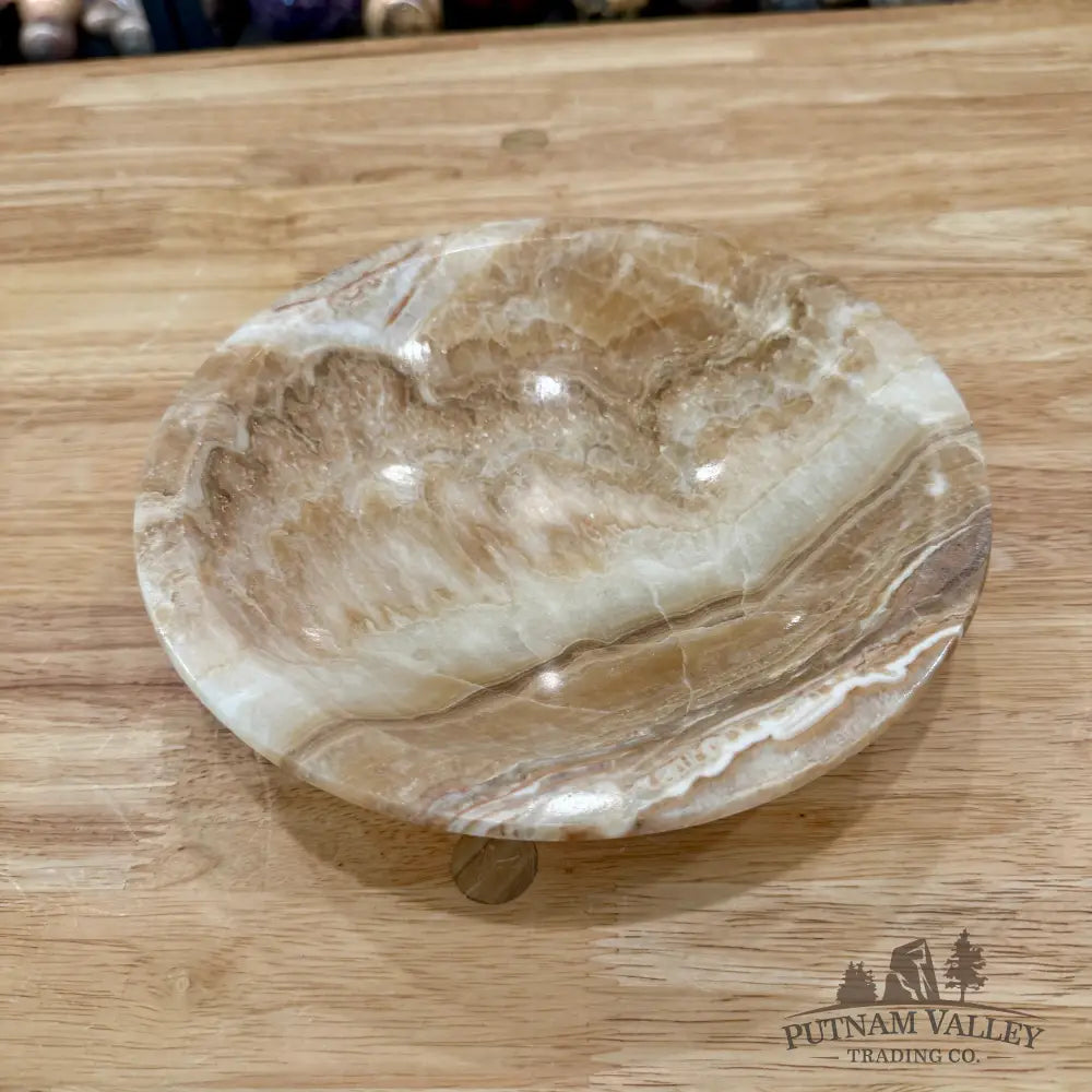 Moroccan Cream Aragonite Bowl 8’’ - Bowl