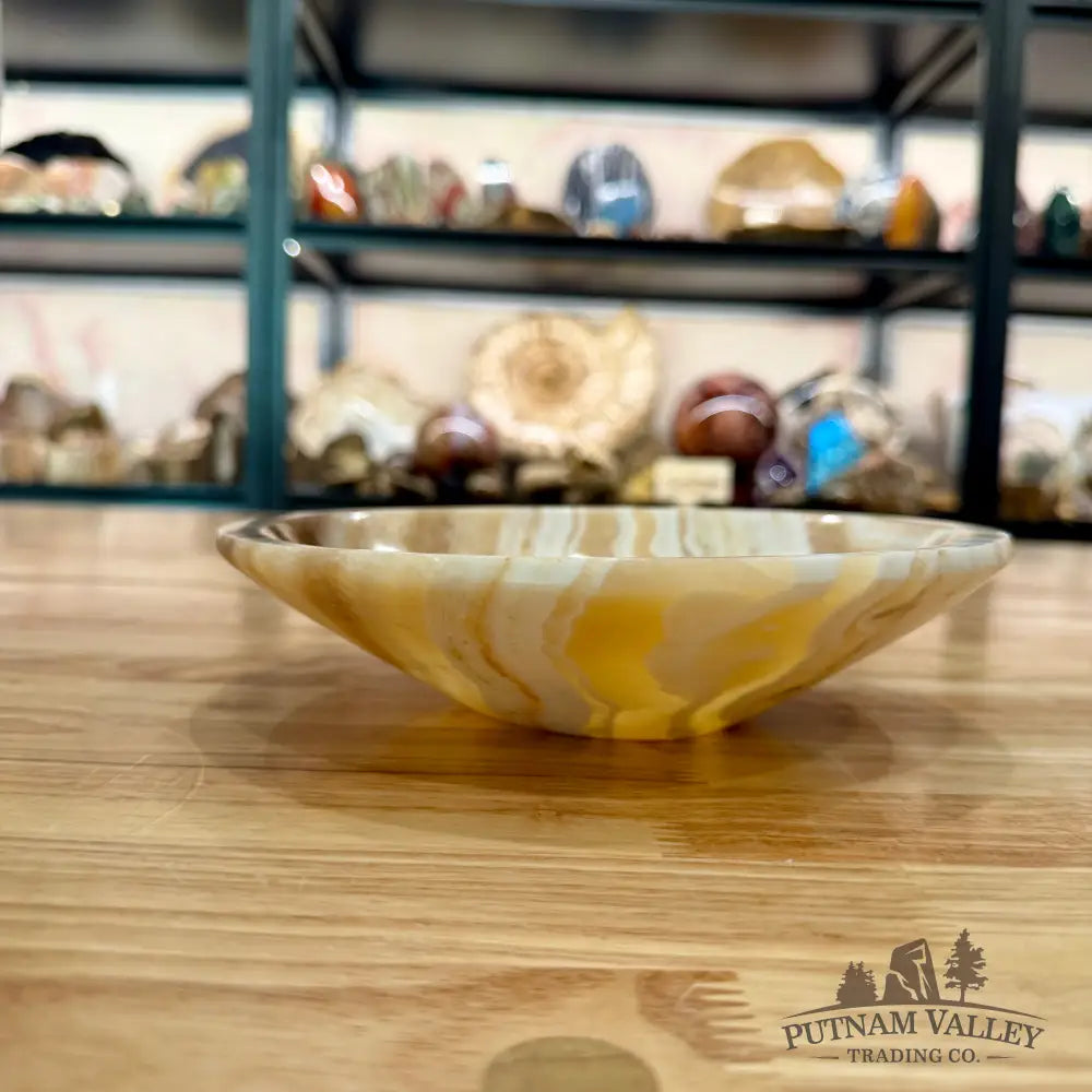 Moroccan Cream Aragonite Bowl 8’’ - Bowl