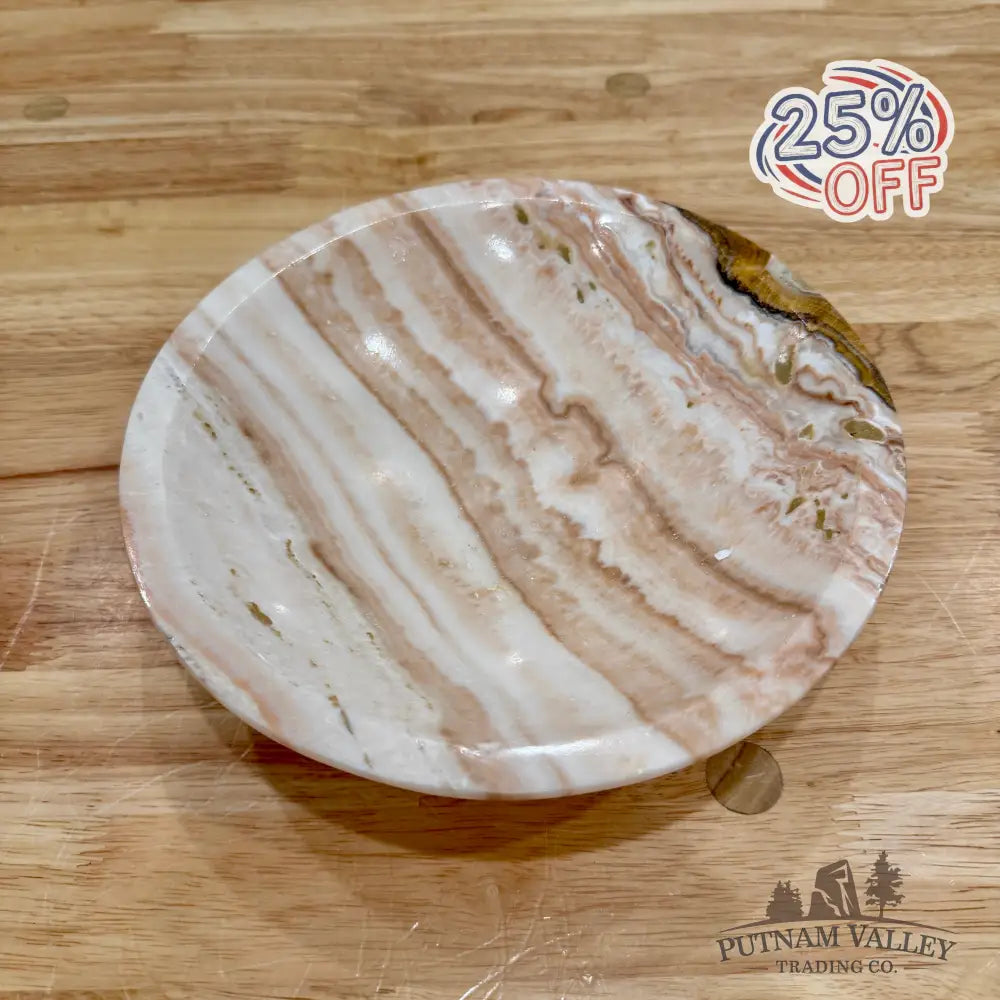 Moroccan Cream Aragonite Bowl 8’’ - Bowl