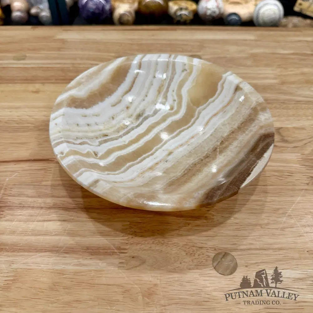 Moroccan Cream Aragonite Bowl 8’’ - Bowl
