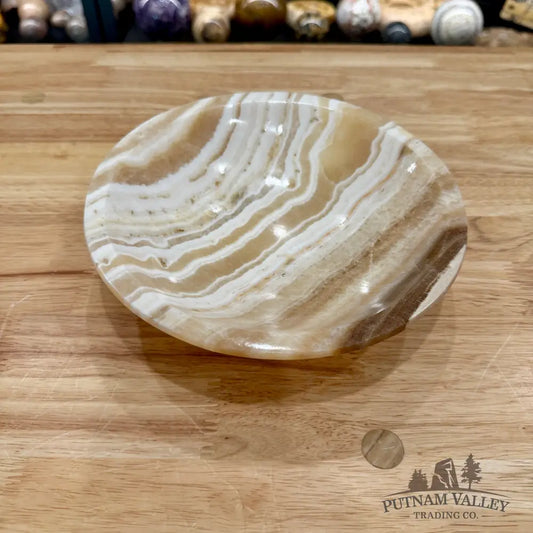Moroccan Cream Aragonite Bowl 8’’ - Bowl