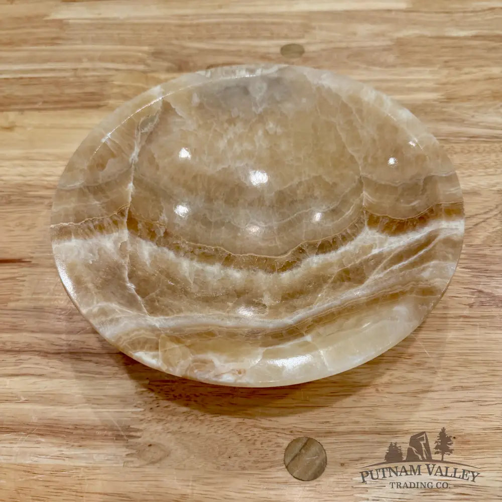 Moroccan Cream Aragonite Bowl 8’’ - Bowl