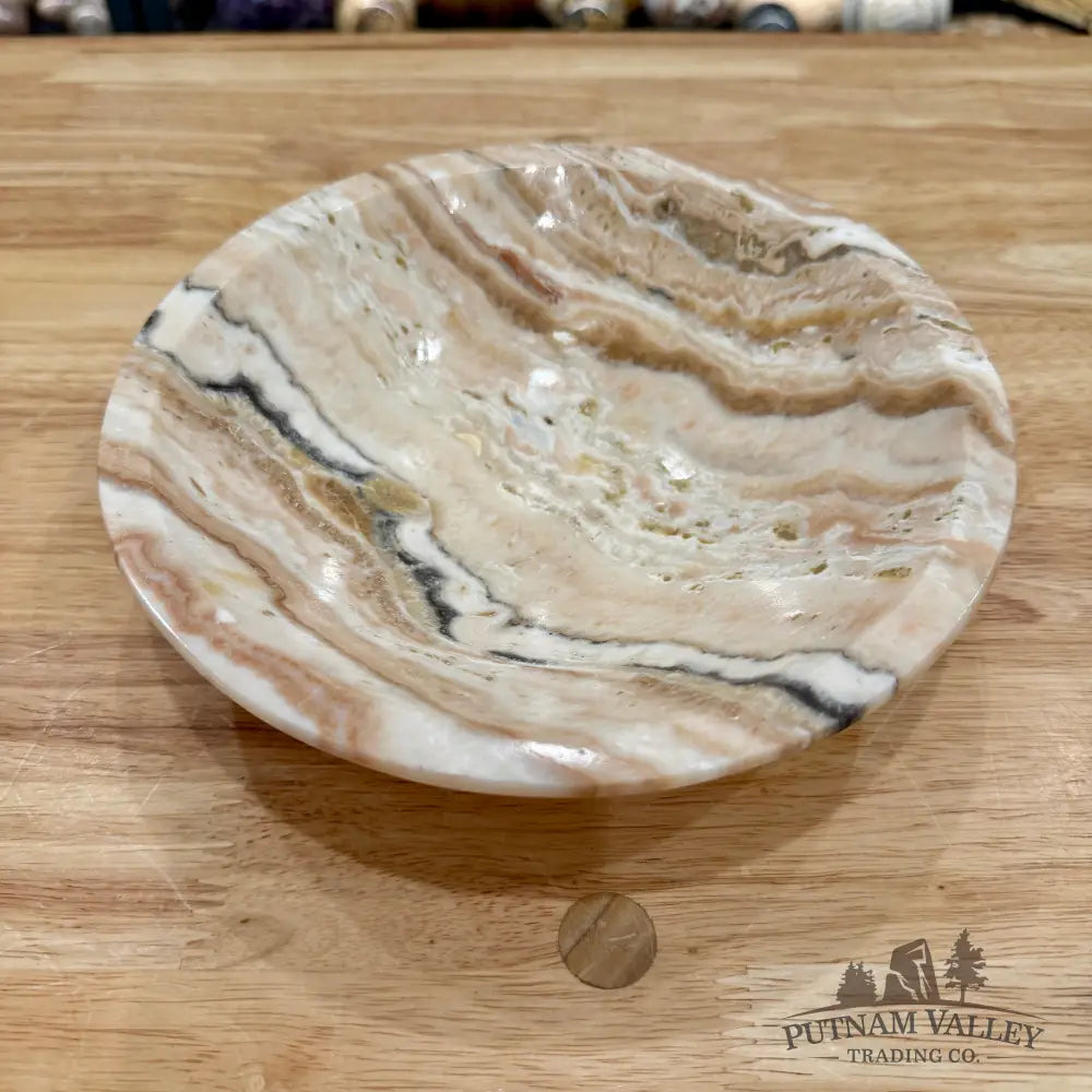 Moroccan Cream Aragonite Bowl 8’’ - Bowl