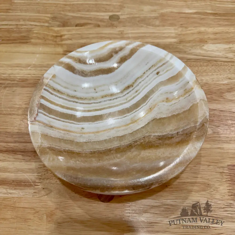 Moroccan Cream Aragonite Bowl 8’’ - Bowl
