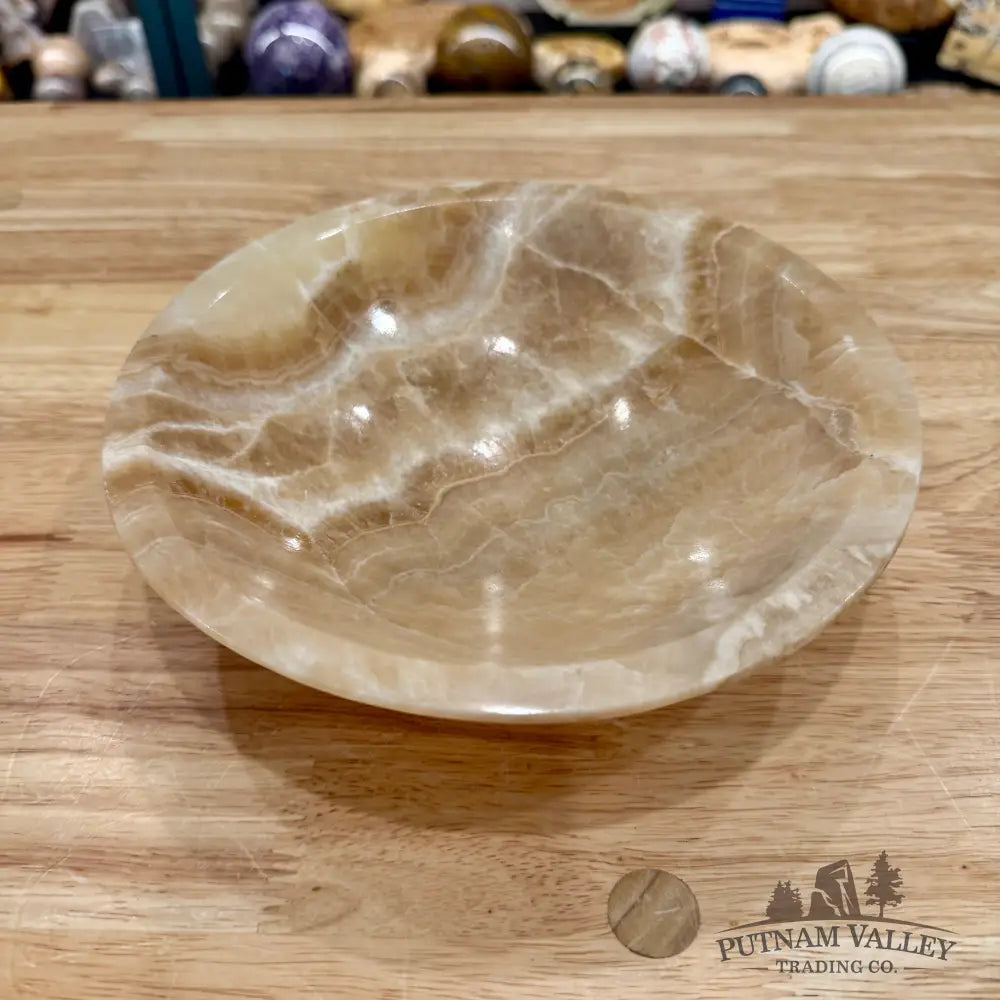 Moroccan Cream Aragonite Bowl 8’’ - Bowl