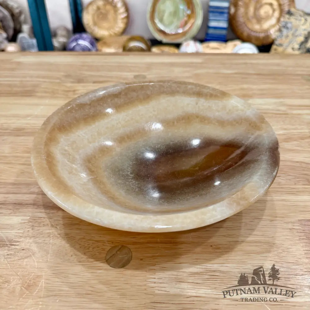 Moroccan Cream Aragonite Bowl 8’’ - Bowl