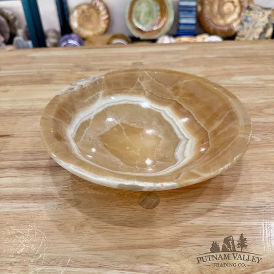 Moroccan Cream Aragonite Bowl 8’’ - Bowl
