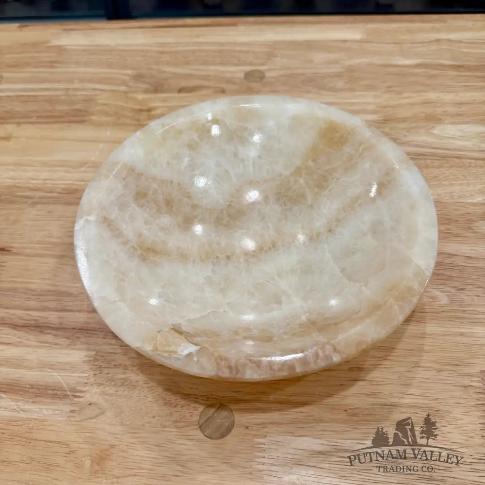 Moroccan Cream Aragonite Bowl 8’’ - Bowl