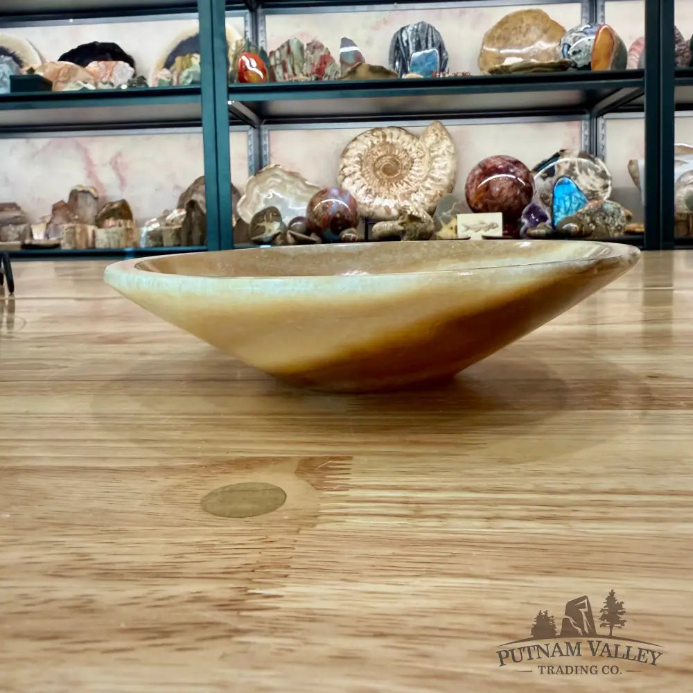 Moroccan Cream Aragonite Bowl 8’’ - Bowl