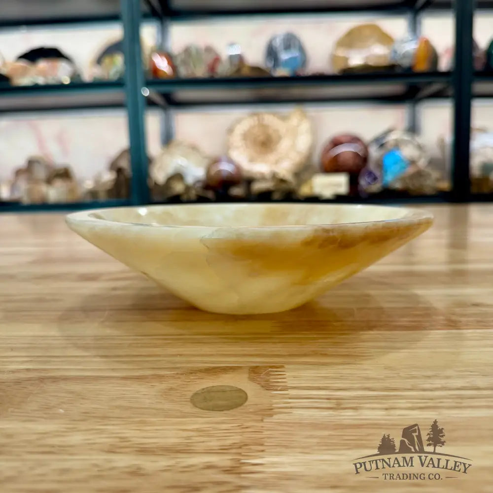 Moroccan Cream Aragonite Bowl 8’’ - Bowl