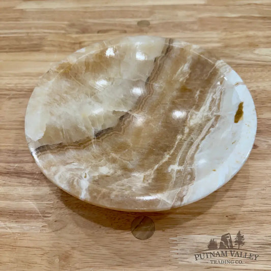 Moroccan Cream Aragonite Bowl 8’’ - Bowl