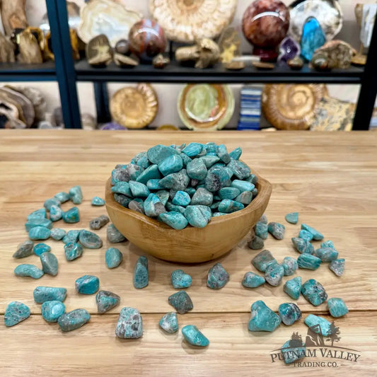 Tumbled Mozambique Amazonite (½ lb) - Tumbled Stone