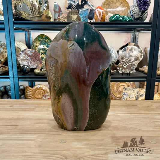 Ocean Jasper Freeform Statement Accent 13’’ | 25.04lb - Free Standing Accent